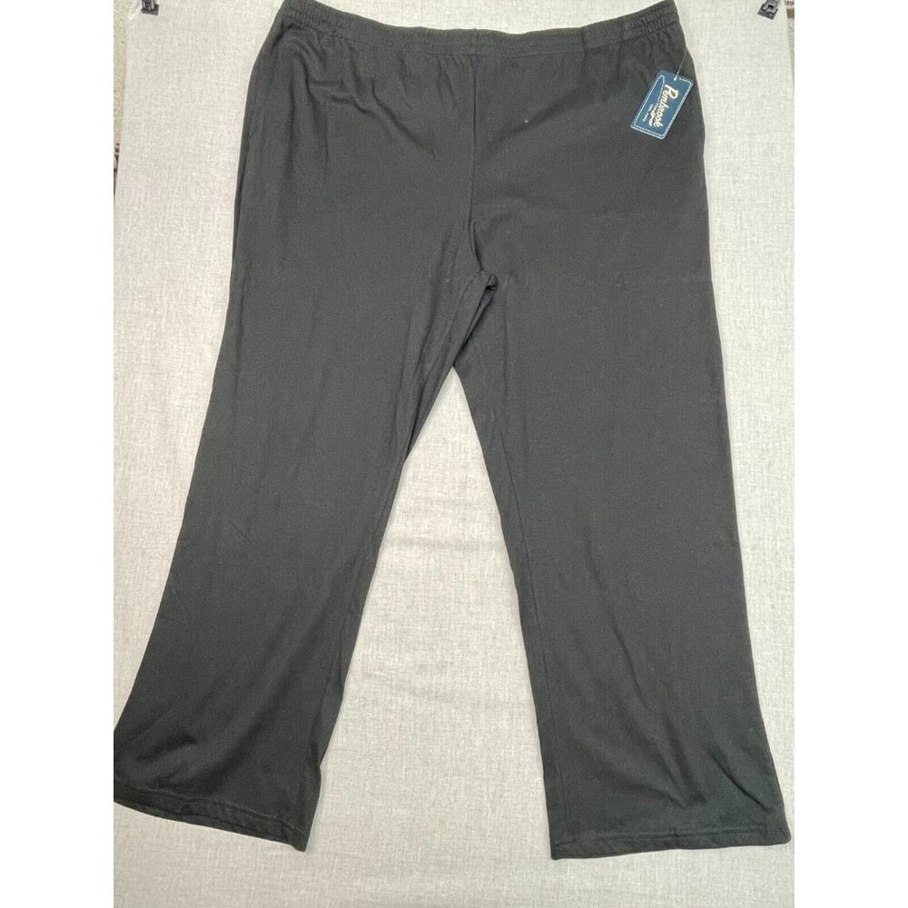 Pembrook Womens XXL Pull On Comfort Collection Pants Straight Leg in Black